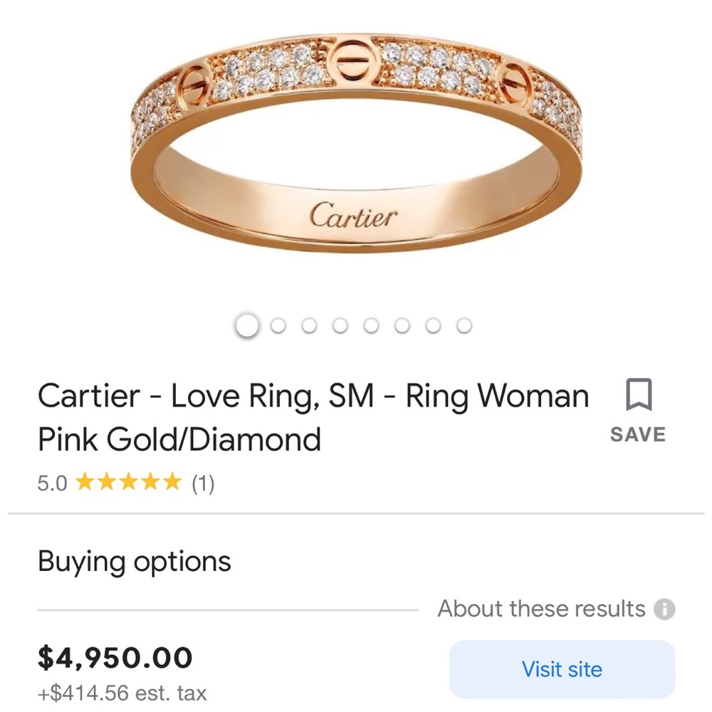 COPY - Cartier love ring rose gold